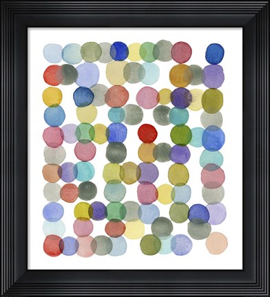 Framed Series Colored Dots No. II Print