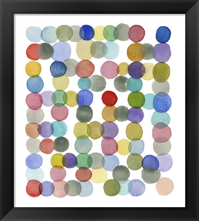 Framed Series Colored Dots No. II Print