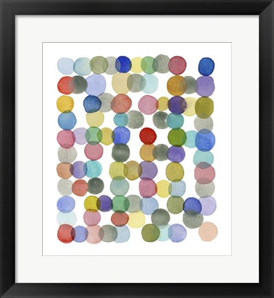 Framed Series Colored Dots No. II Print