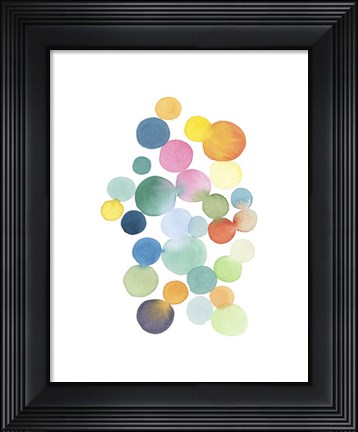 Framed Series Colored Dots No. III Print