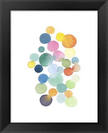 Framed Series Colored Dots No. III Print