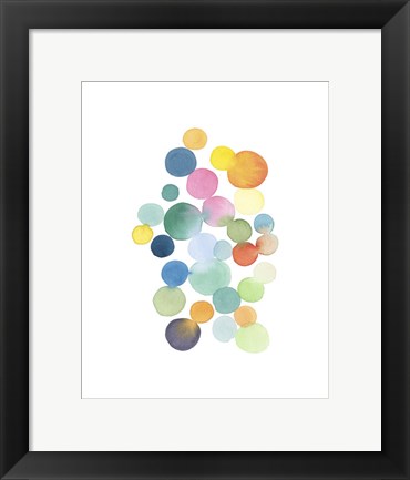 Framed Series Colored Dots No. III Print