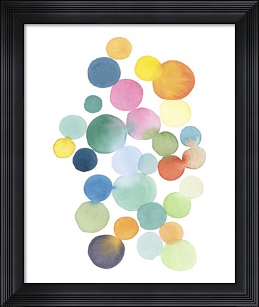 Framed Series Colored Dots No. III Print