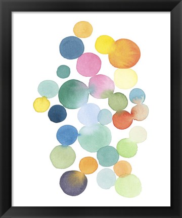 Framed Series Colored Dots No. III Print