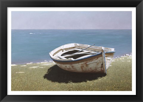 Framed Weathered Boat Print