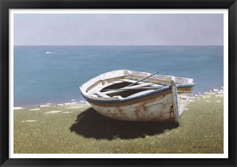 Framed Weathered Boat Print