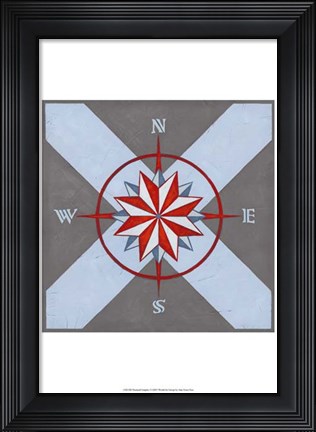 Framed Nautical Graphic I Print