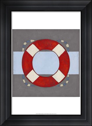 Framed Nautical Graphic II Print
