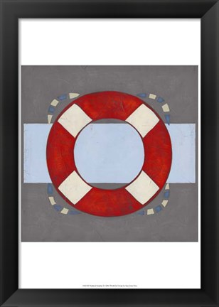 Framed Nautical Graphic II Print