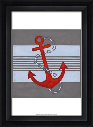 Framed Nautical Graphic III Print