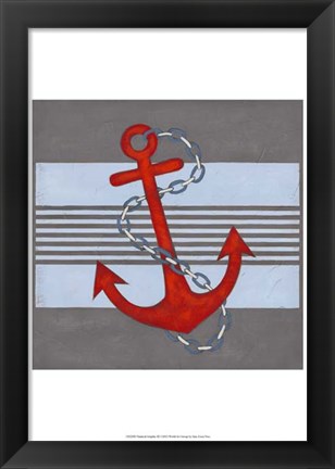 Framed Nautical Graphic III Print