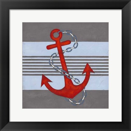 Framed Nautical Graphic III Print