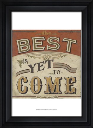 Framed Retro Inspirations I Print