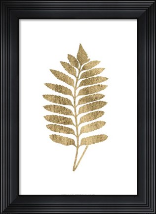 Framed Graphic Gold Fern III Print