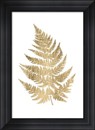 Framed Graphic Gold Fern IV Print