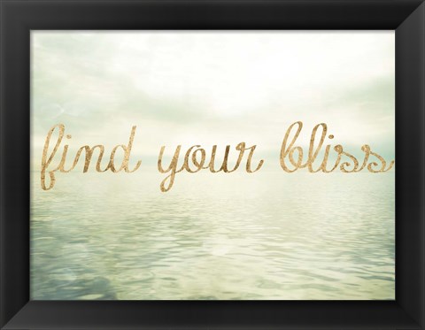 Framed Water Bliss I Print