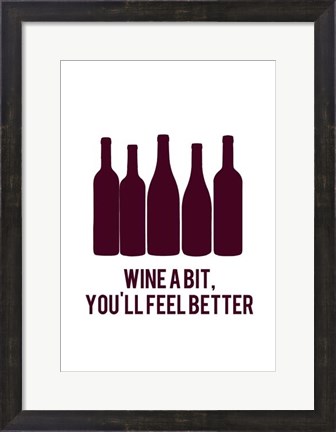 Framed Wine Sentiment I Print