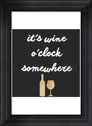 Framed Wine Sentiment IV Print