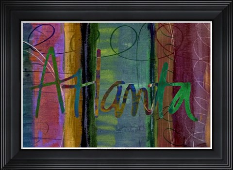 Framed Abstract Atlanta Print