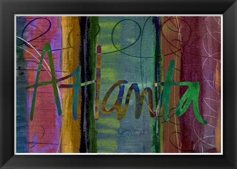 Framed Abstract Atlanta Print