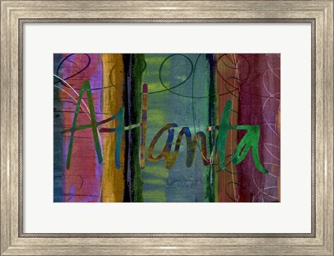 Framed Abstract Atlanta Print