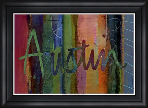 Framed Abstract Austin Print