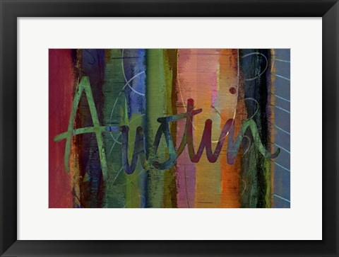 Framed Abstract Austin Print