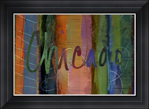 Framed Abstract Chicago Print