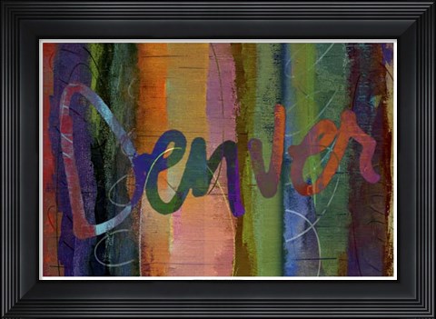 Framed Abstract Denver Print