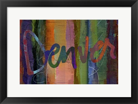 Framed Abstract Denver Print