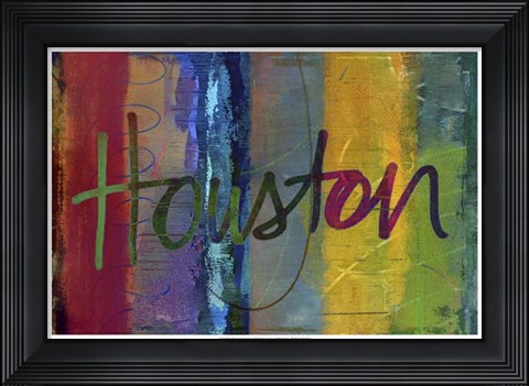 Framed Abstract Houston Print