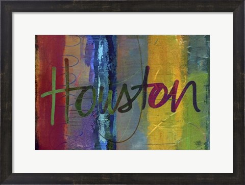 Framed Abstract Houston Print
