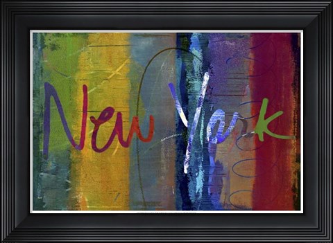 Framed Abstract New York Print