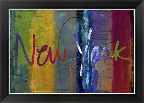 Framed Abstract New York Print