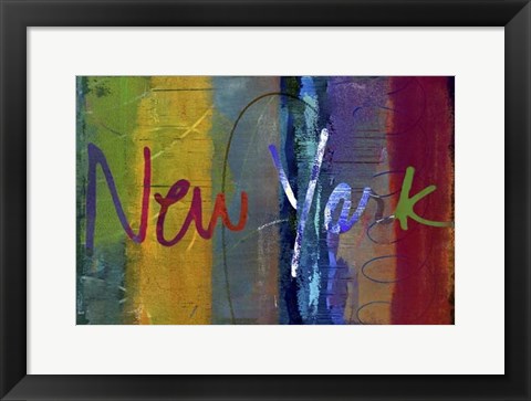 Framed Abstract New York Print