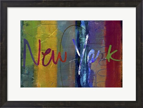 Framed Abstract New York Print
