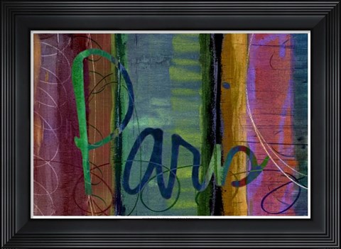 Framed Abstract Paris Print