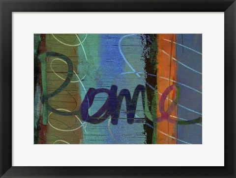 Framed Abstract Rome Print