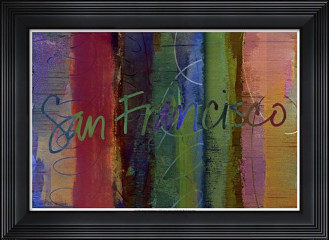 Framed Abstract San Francisco Print