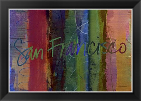 Framed Abstract San Francisco Print