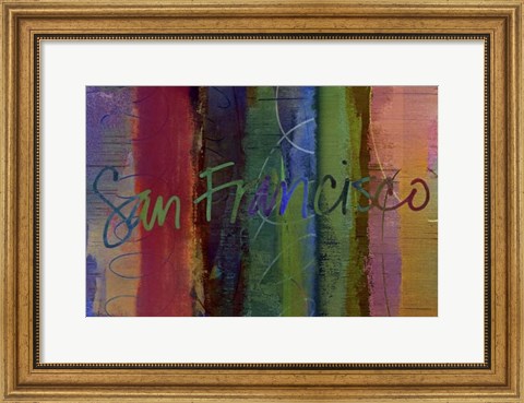 Framed Abstract San Francisco Print
