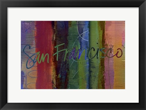 Framed Abstract San Francisco Print