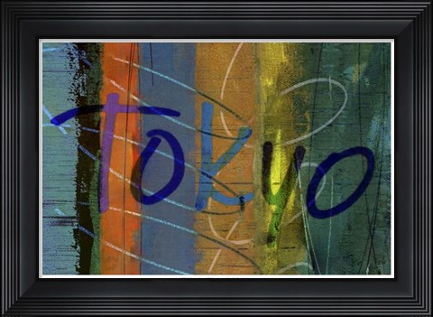 Framed Abstract Tokyo Print