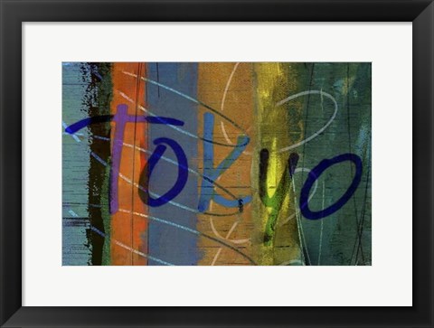 Framed Abstract Tokyo Print