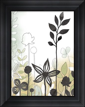 Framed Sketchbook Garden II Print