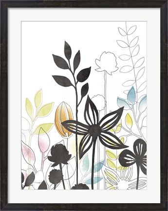 Framed Sketchbook Garden III Print