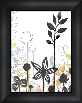 Framed Sketchbook Garden IV Print