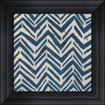 Framed Indigo Signals II Print