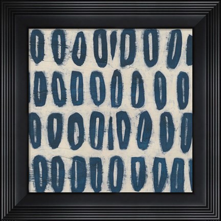 Framed Indigo Signals IV Print