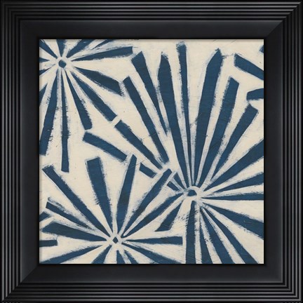 Framed Indigo Signals V Print